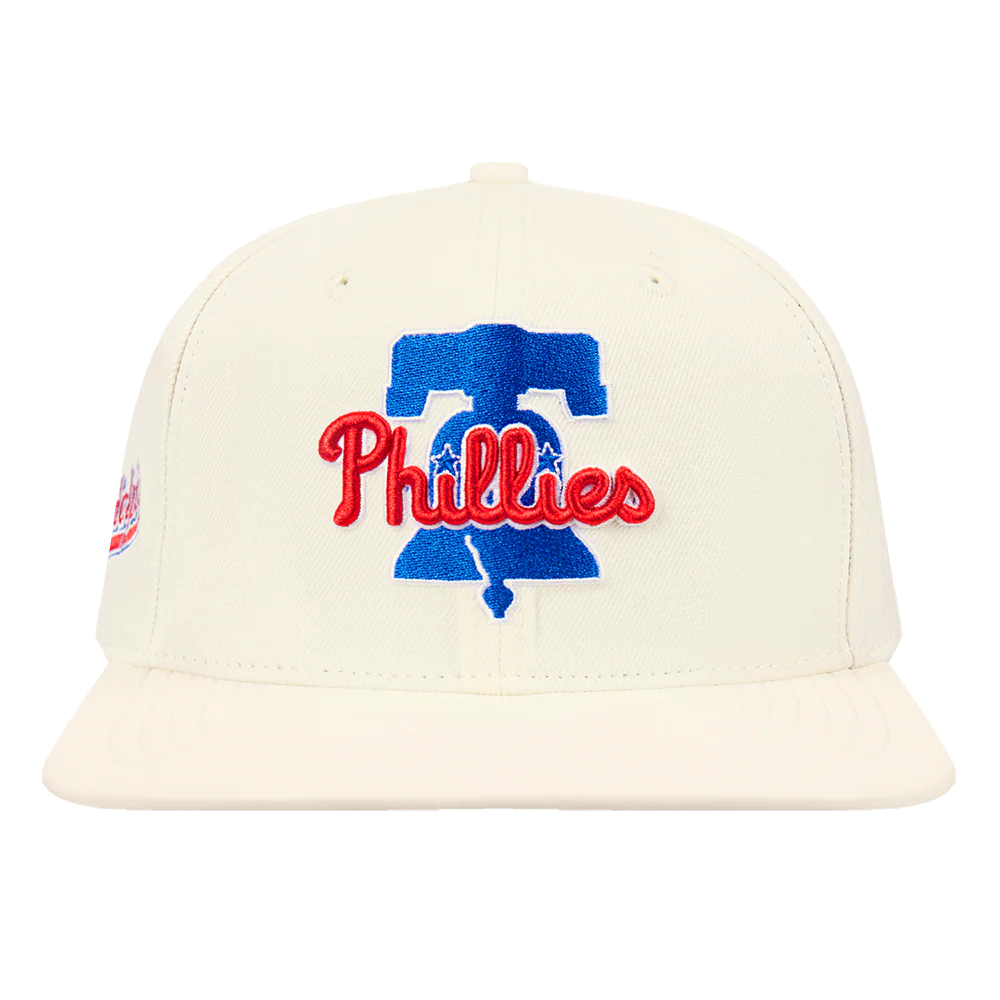 MLB PHILADELPHIA PHILLIES SCRIPT TAIL WOOL STRAPBACK (EGGSHELL)