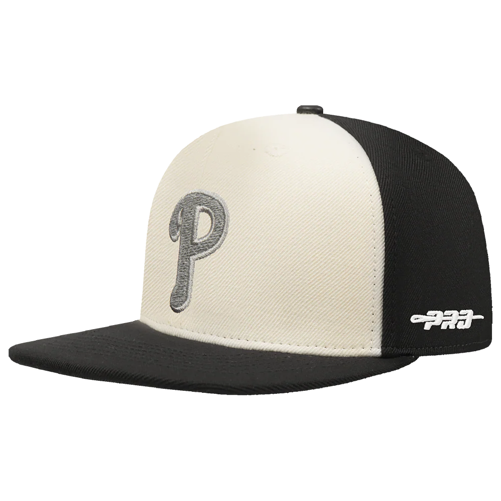 MLB PHILADELPHIA PHILLIES REVERSE FRENCH TERRY WOOL BLEND PRO SI (EGGSHELL/ BLACK) - Image 2