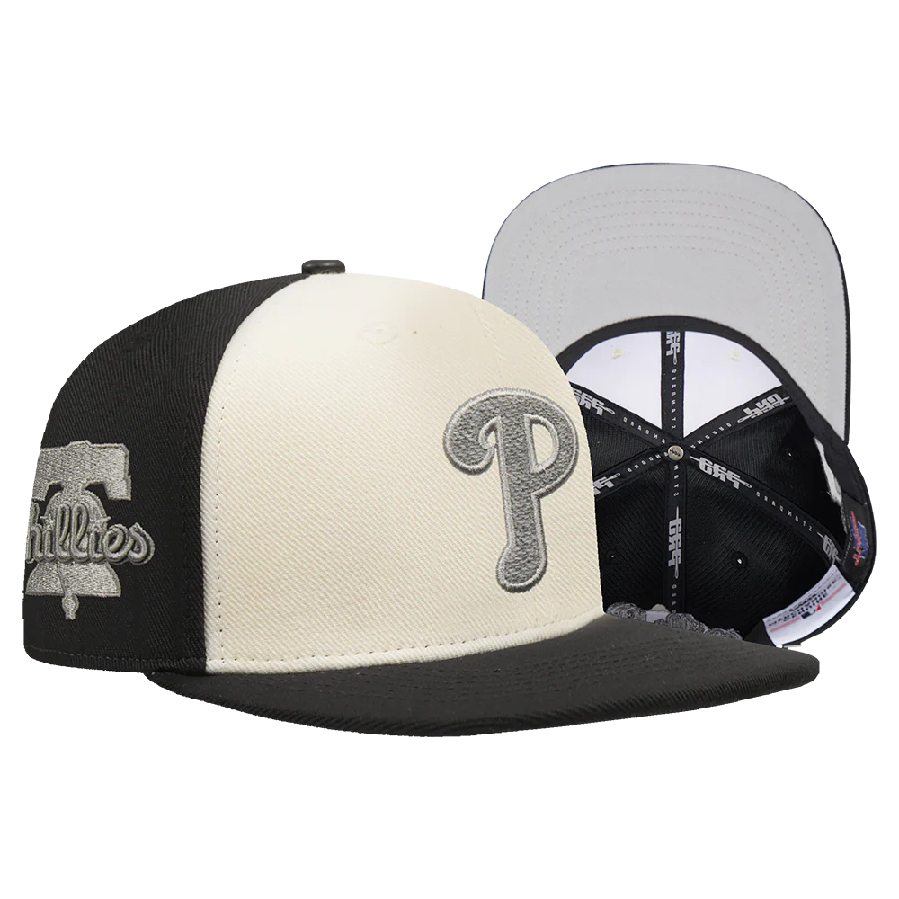 MLB PHILADELPHIA PHILLIES REVERSE FRENCH TERRY WOOL BLEND PRO SI (EGGSHELL/ BLACK) - Image 8