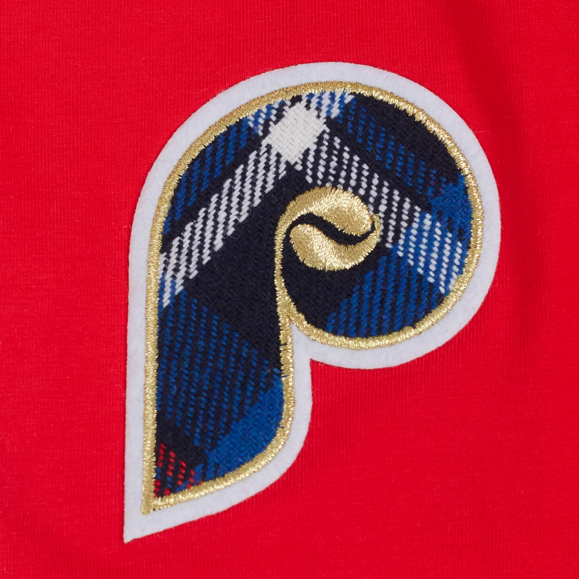 MLB PHILADELPHIA PHILLIES PRO PREP SINGLE JERSEY BOXY WOMEN'S TEE (RED) - Image 6