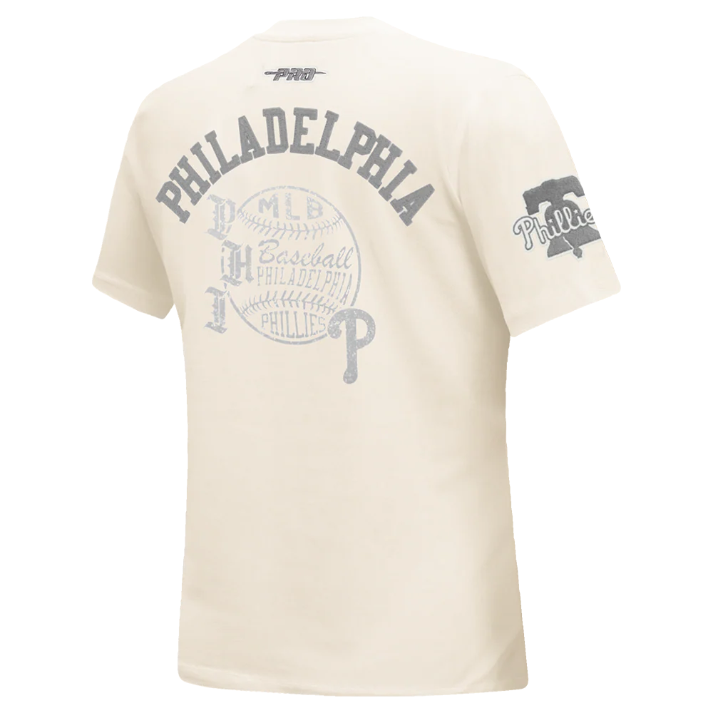 MLB PHILADELPHIA PHILLIES STREET TEAM WOMEN'S SJ SLIM FIT TEE (EGGSHELL) - Image 4
