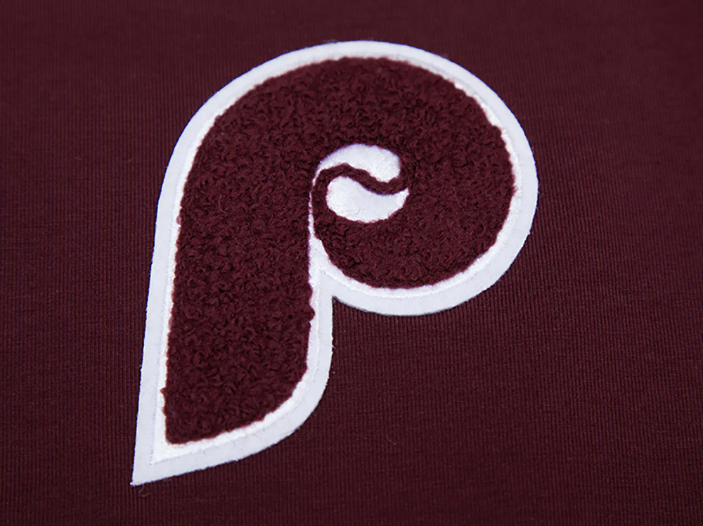 MLB PHILADELPHIA PHILLIES CLASSIC WOMEN'S BOXY TOP (WINE) - Image 6