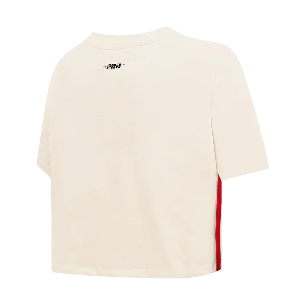 MLB PHILADELPHIA PHILLIES RETRO CLASSIC WOMEN'S BOXY TOP (EGGSHELL) - Image 3