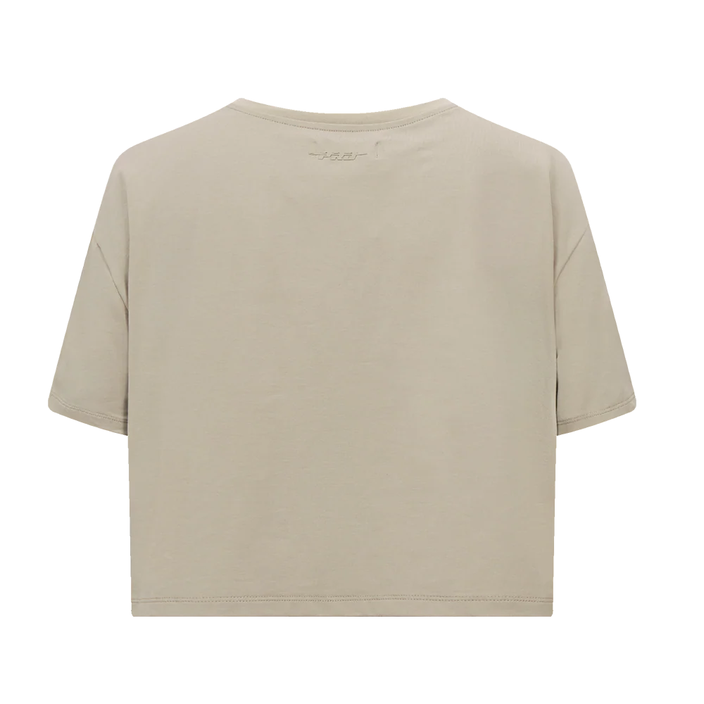 MLB PHILADELPHIA PHILLIES RETRO NEUTRAL WOMEN'S BOXY TOP (TAUPE) - Image 4