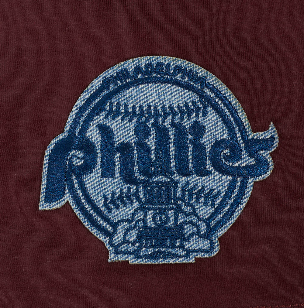 MLB PHILADELPHIA PHILLIES VARSITY BLUES WOMEN'S BOXY TOP (WINE) - Image 5