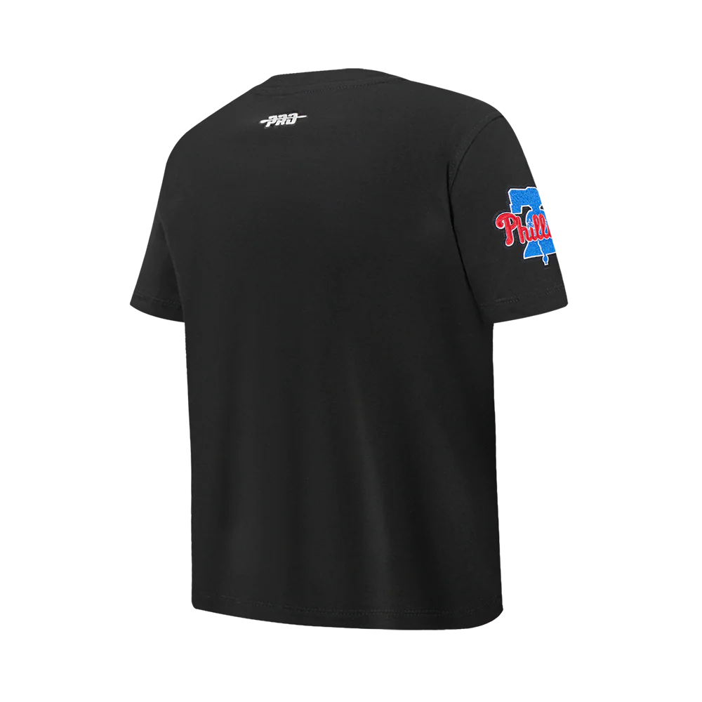 MLB PHILADELPHIA PHILLIES TACKLE TWILL BIG BOYS S/S TOP (BLACK) - Image 4