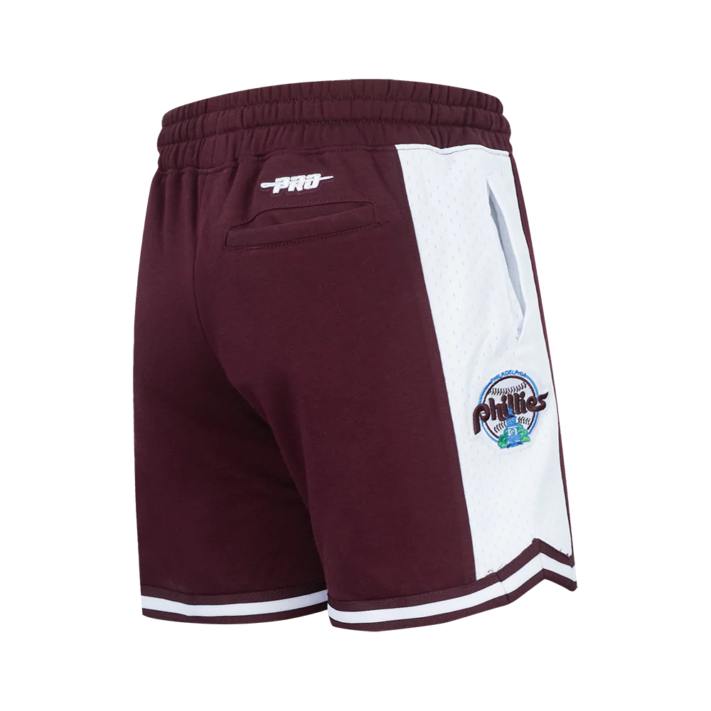 MLB PHILADELPHIA PHILLIES CLASSIC CHENILLE BIG BOY'S FLEECE 2.0 SHORT (WINE) - Image 5