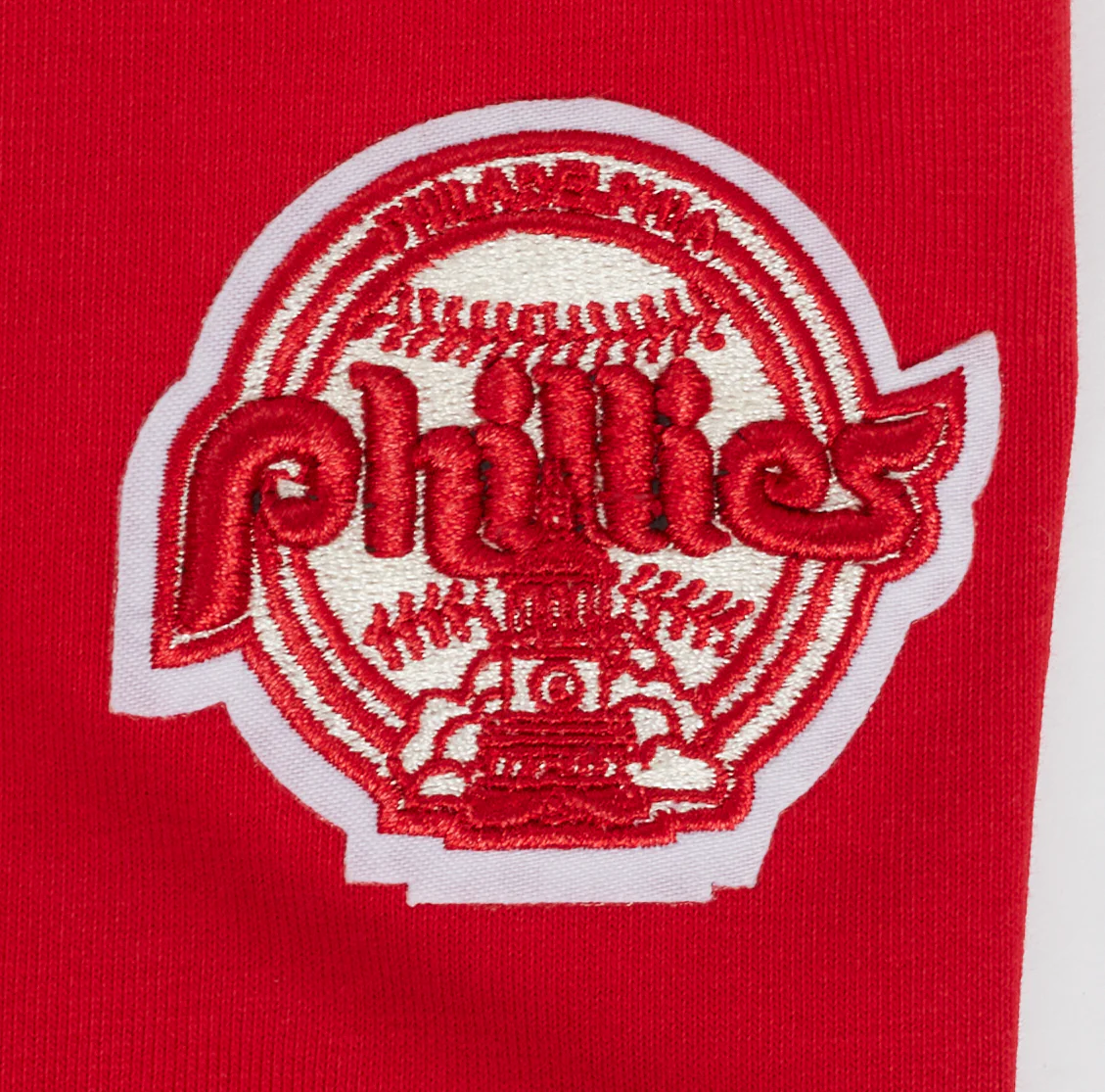 MLB PHILADELPHIA PHILLIES PRO PREP WOMEN'S HIGH WAIST JERSEY LEGGING (RED) - Image 5