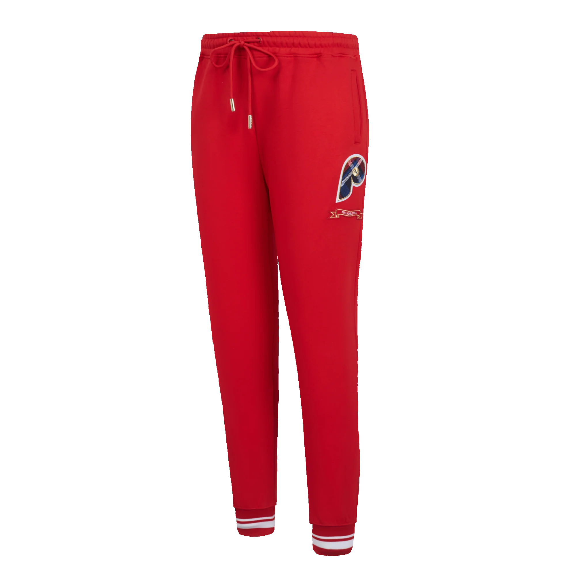 MLB PHILADELPHIA PHILLIES PRO PREP W RIB FLEECE WOMEN'S SWEATPANT (RED)