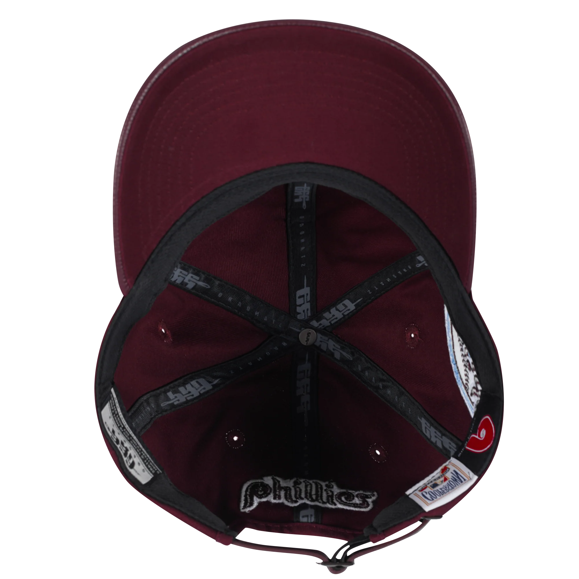 MLB PHILADELPHIA PHILLIES GAME DAY CLASSICS WOMEN'S DAD HAT (WINE) - Image 7
