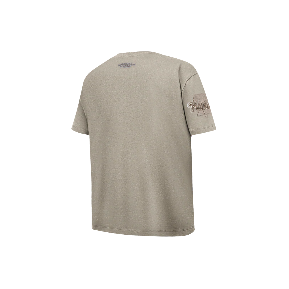MLB PHILADELPHIA PHILLIES NEUTRAL LITTLE BOYS SHORT SLEEVE TOP (TAUPE) - Image 4