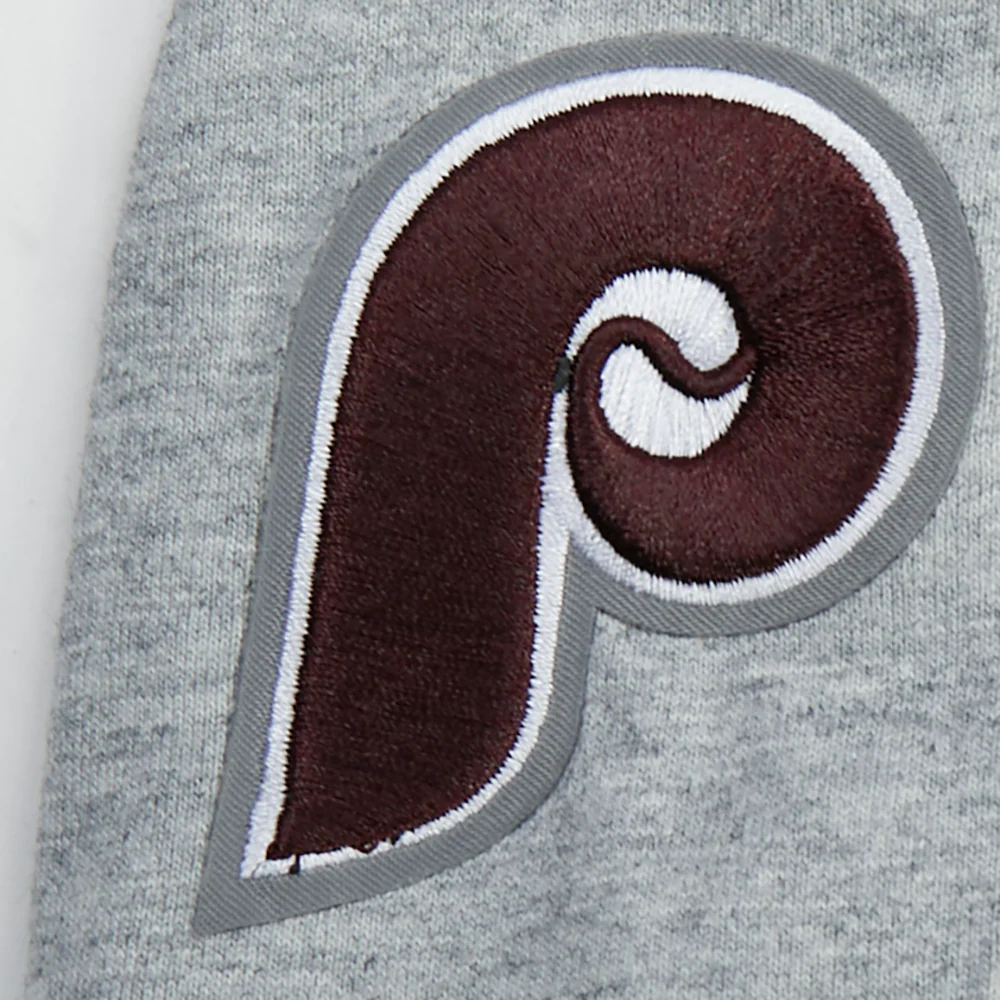 MLB PHILADELPHIA PHILLIES CLASSIC CHENILLE LITTLE BOY'S SS TOP (HEATHER GREY) - Image 7