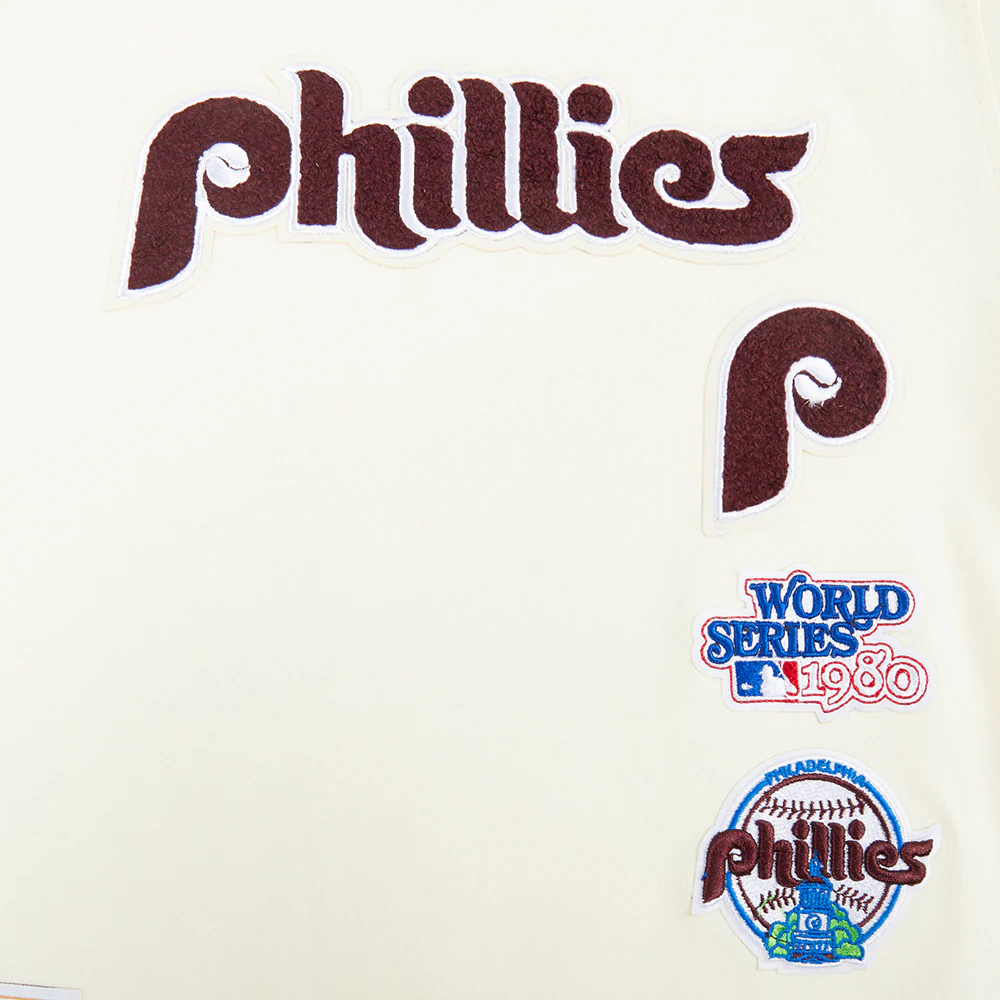 MLB PHILADELPHIA PHILLIES RETRO CLASSIC TODDLER BOYS SHORT SLEEVE STRIPED RIB TOP (EGGSHELL/ BLACK) - Image 9