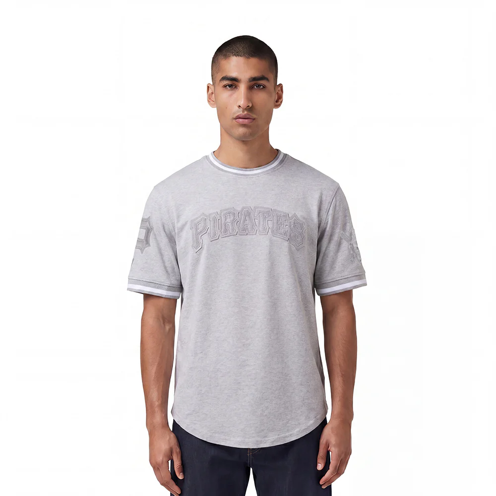 MLB PITTSBURGH PIRATES TRIPLE TONAL DK TEE (HEATHER GREY)