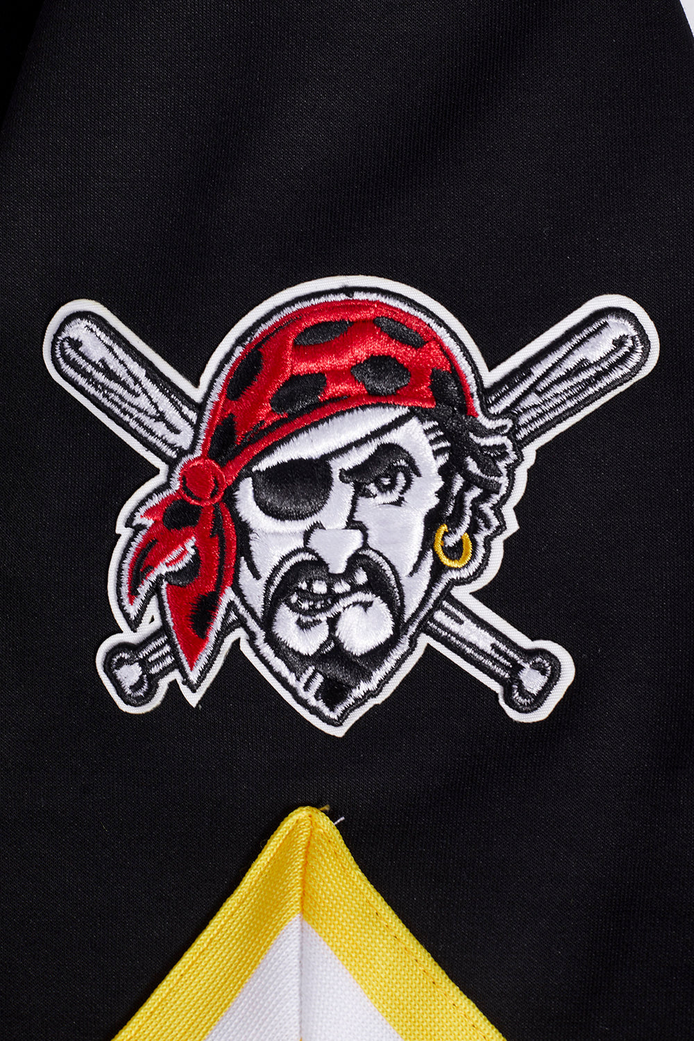 MLB PITTSBURGH PIRATES CLASSIC MEN'S WARM UP JACKET (BLACK/YELLOW) - Image 6