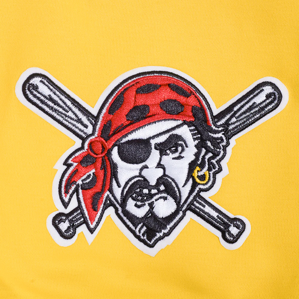 MLB PITTSBURGH PIRATES PAUL SKENES #30 CLASSIC MEN'S SHORT SLEEVE PULLOVER HOODIE (YELLOW/BLACK) - Image 6