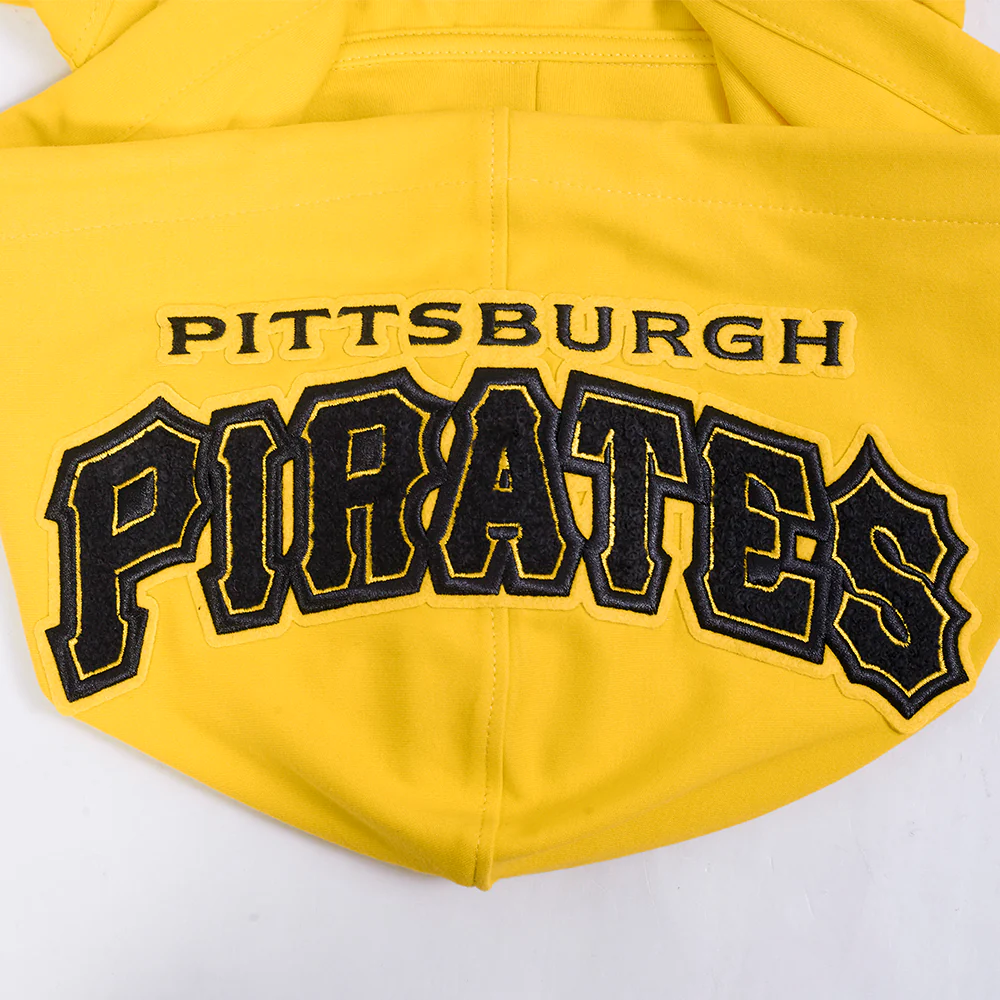 MLB PITTSBURGH PIRATES PAUL SKENES #30 CLASSIC MEN'S SHORT SLEEVE PULLOVER HOODIE (YELLOW/BLACK) - Image 8