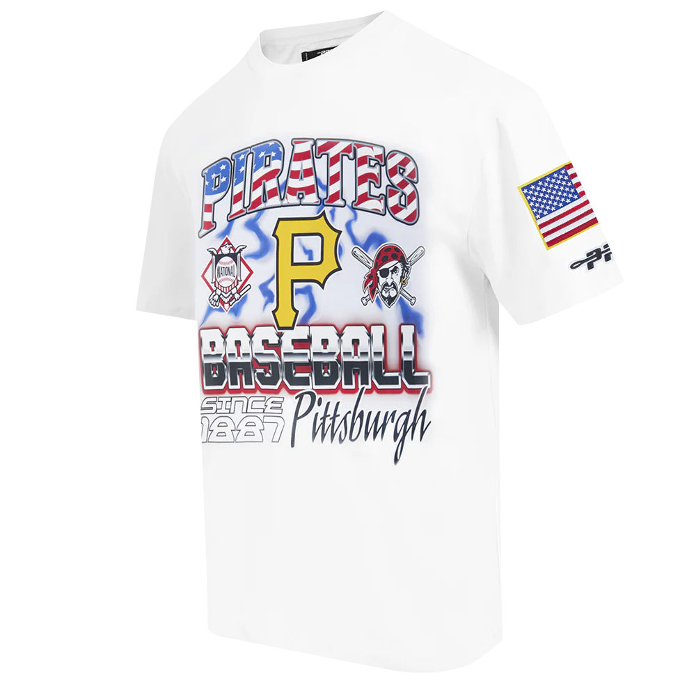 MLB PITTSBURGH PIRATES VICTORY MEN'S S/S TEE (WHITE) - Image 3