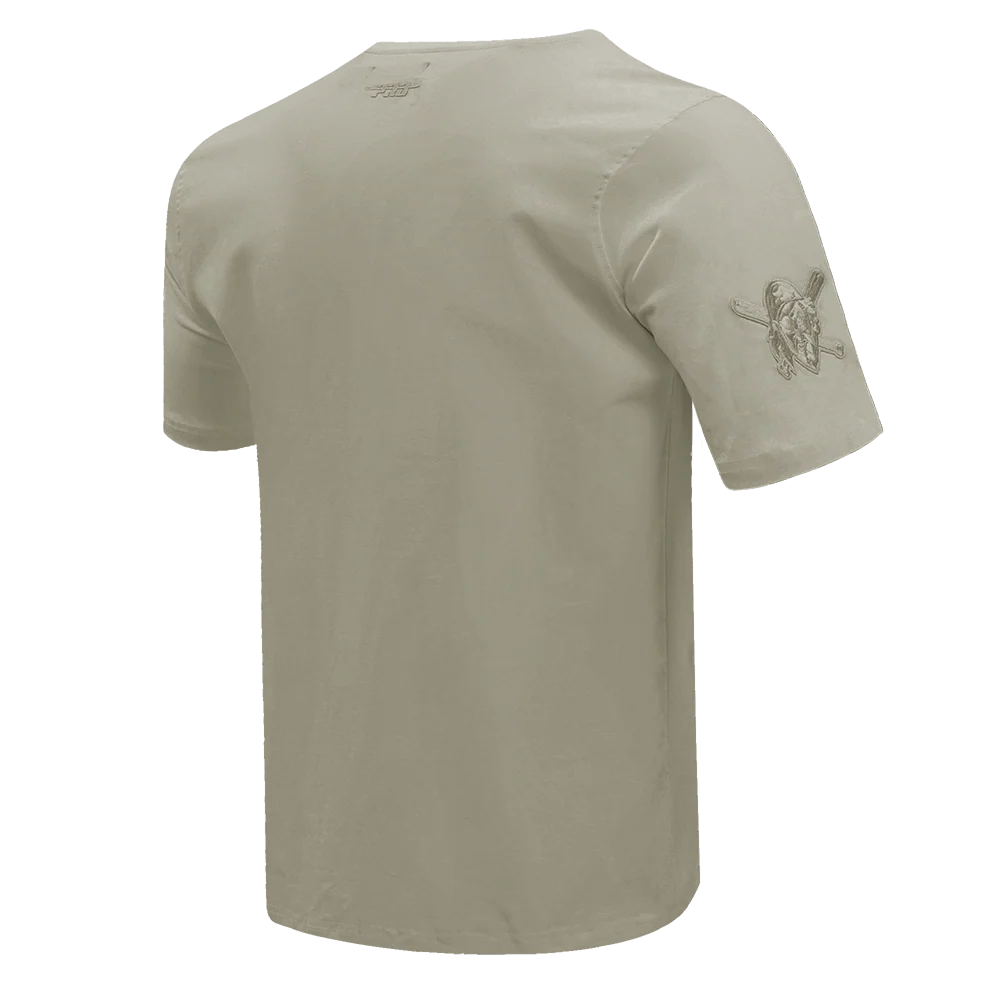 MLB PITTSBURGH PIRATES NEUTRAL MEN'S DROP SHOULDER TOP (TAUPE) - Image 4