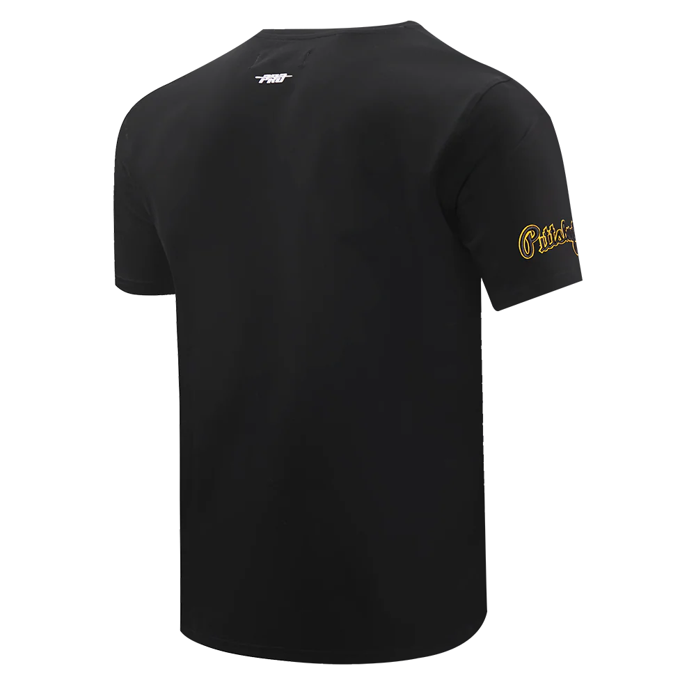 MLB PITTSBURGH PIRATES CREST EMBLEM SINGLE JERSEY TOP (BLACK) - Image 3