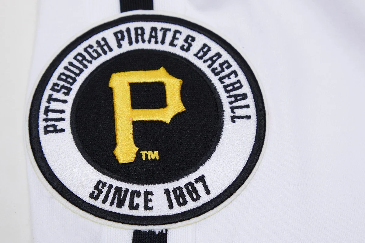 MLB PITTSBURGH PIRATES CLASSIC CHENILLE MEN'S SHORT (WHITE) - Image 7