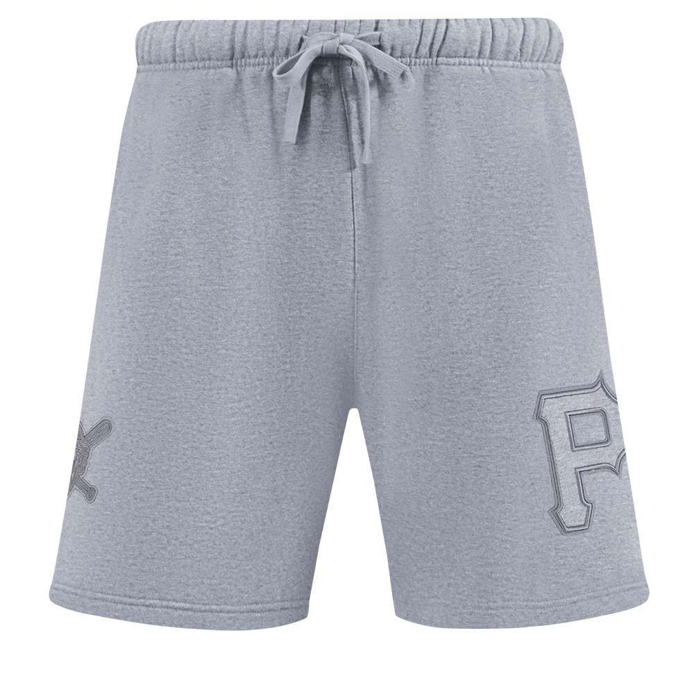 MLB PITTSBURGH PIRATES NEUTRAL MEN'S SHORT (DARK HEATHER GRAY) - Image 2