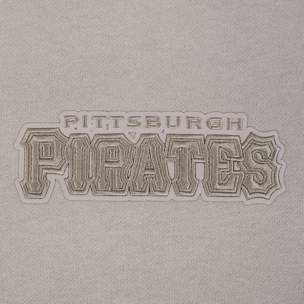 MLB PITTSBURGH PIRATES WINGSPAN MEN'S DROP SHOULDER FLEECE CREWNECK (TAUPE) - Image 8