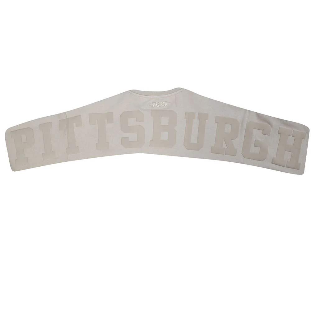 MLB PITTSBURGH PIRATES WINGSPAN MEN'S DROP SHOULDER FLEECE CREWNECK (TAUPE) - Image 9