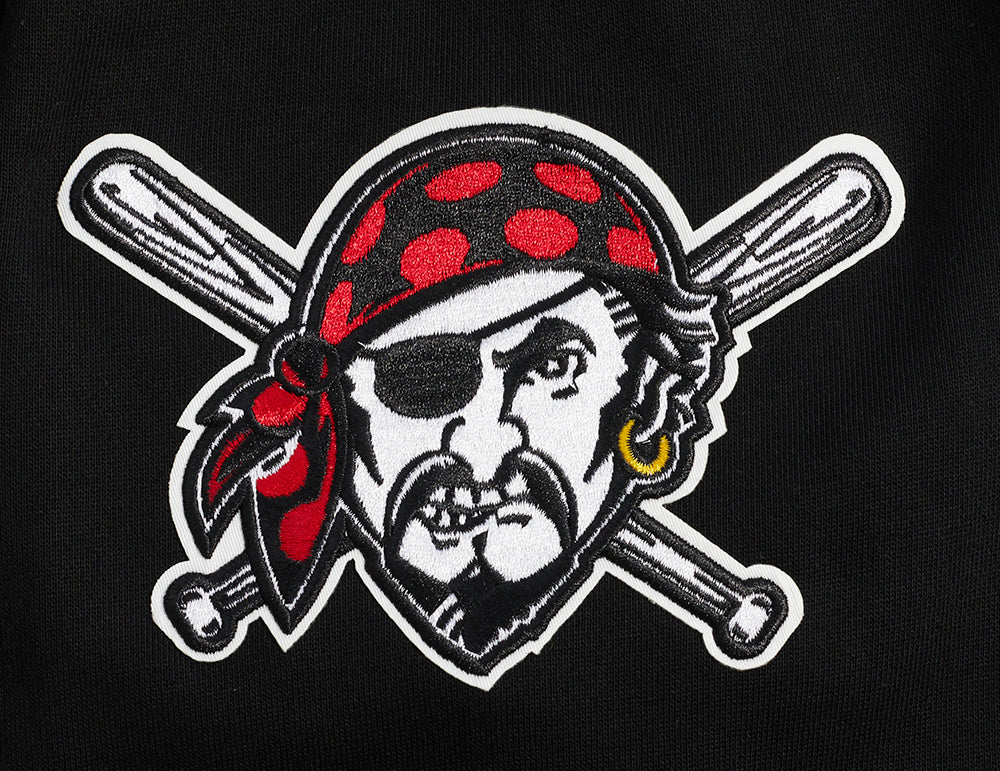MLB PITTSBURGH PIRATES TEAM PENNANTS MEN'S RIB FLEECE PULLOVER HOODIE (BLACK/YELLOW) - Image 7