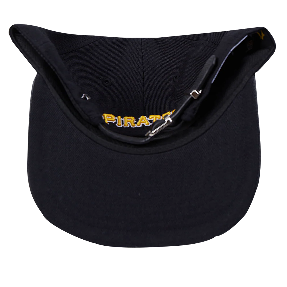 MLB PITTSBURGH PIRATES SCRIPT TAIL WOOL STRAPBACK (BLACK) - Image 7