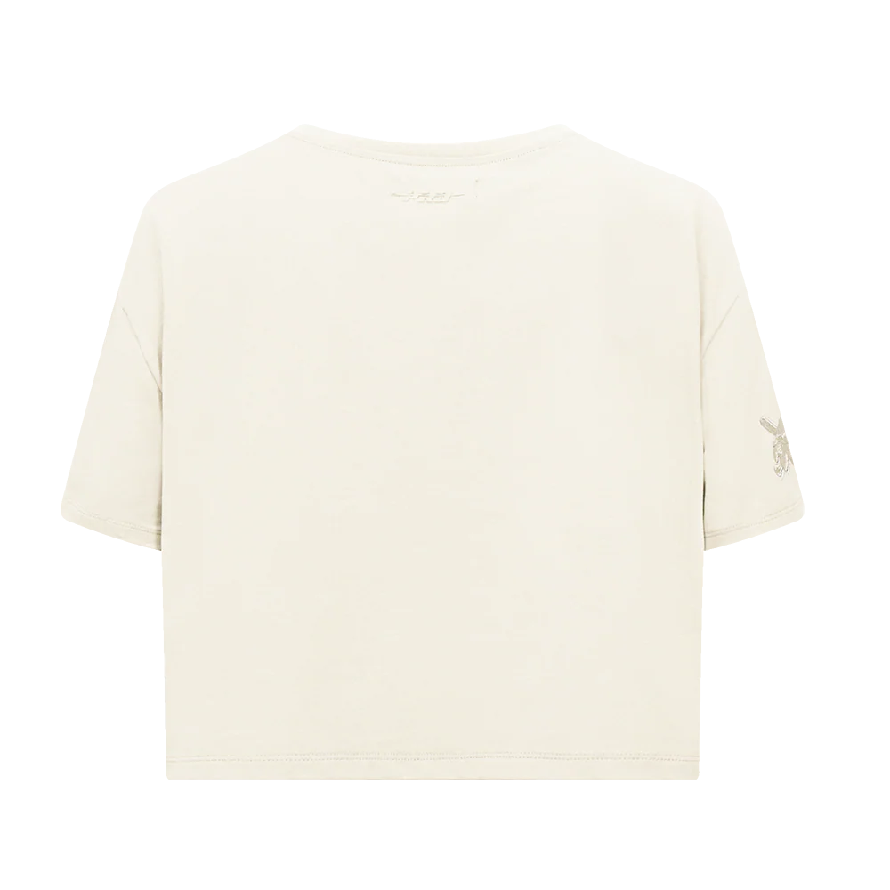 MLB PITTSBURGH PIRATES NEUTRAL WOMEN'S BOXY TOP (EGGSHELL) - Image 3