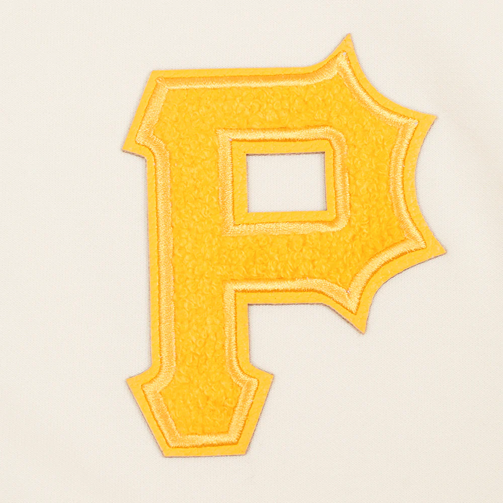 MLB PITTSBURGH PIRATES TRIPLE TONAL WOMEN'S DOUBLE KNIT FULL ZIP HOODIE (EGGSHELL) - Image 5