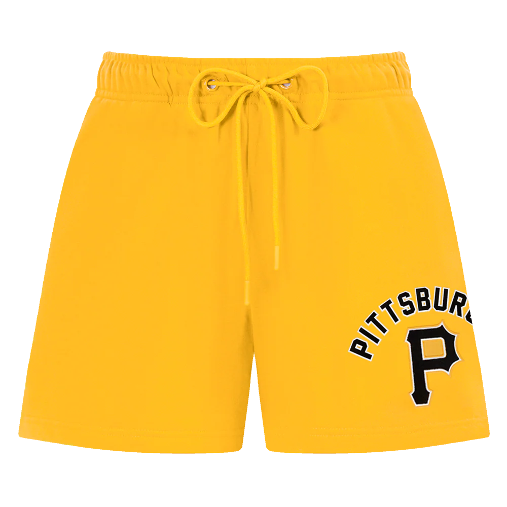 MLB PITTSBURGH PIRATES CLASSIC WOMEN'S SHORT (YELLOW) - Image 2