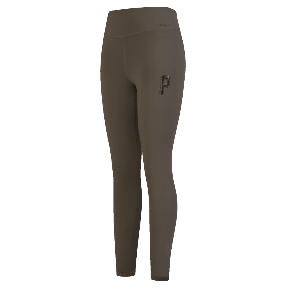 MLB PITTSBURGH PIRATES NEUTRAL HIGH WAIST JERSEY LEGGING (DARK TAUPE)