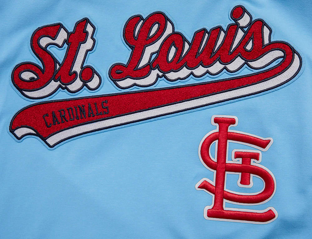MLB ST. LOUIS CARDINALS SCRIPT TAIL MEN'S TOPS (UNIVERSITY BLUE) - Image 5