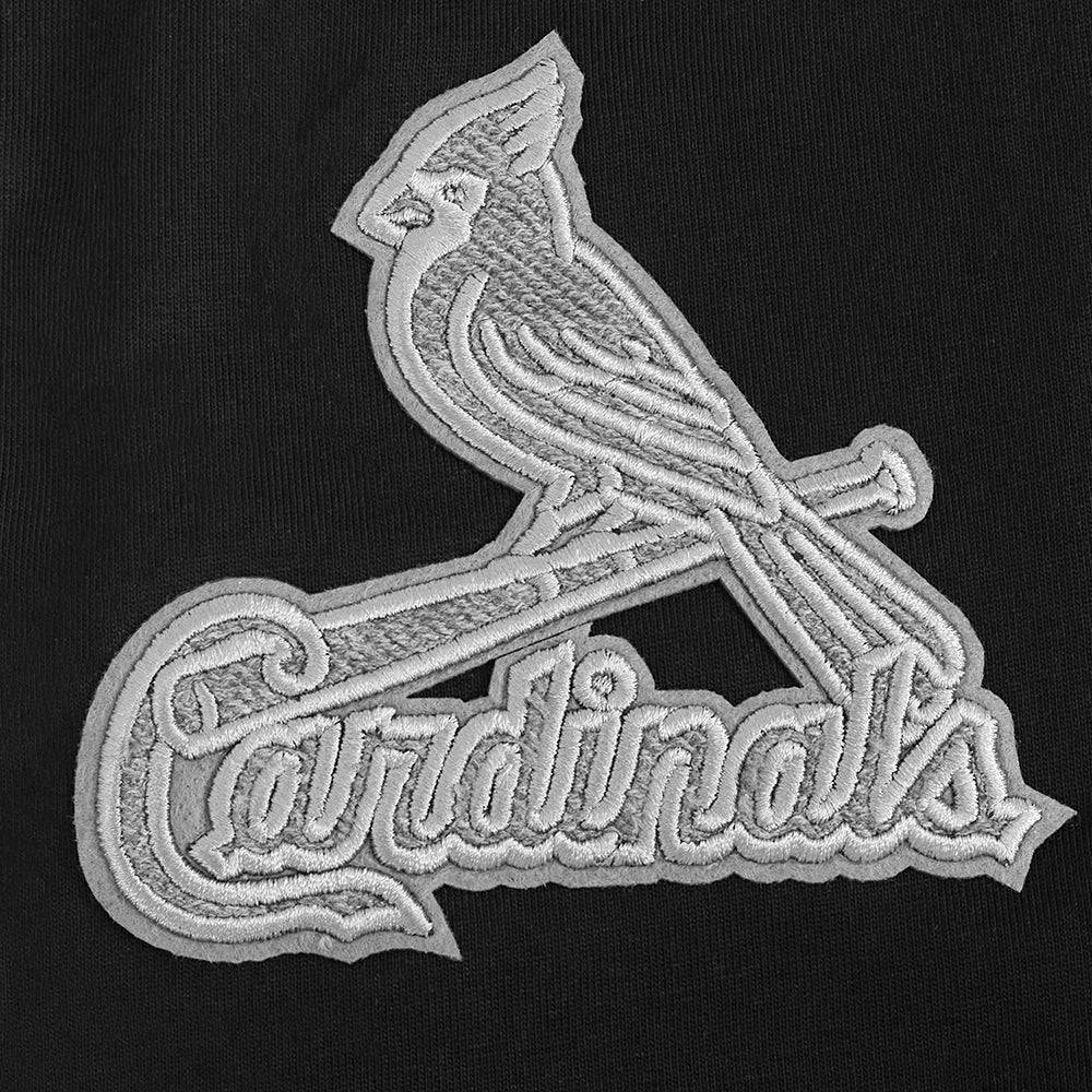 MLB ST. LOUIS CARDINALS REVERSE FRENCH TERRY MEN'S COTTON JERSEY DROP SHOULDER TOP (BLACK) - Image 10