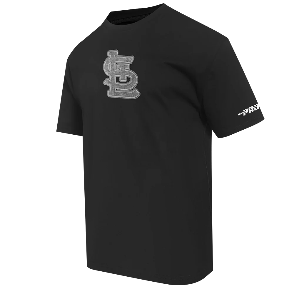 MLB ST. LOUIS CARDINALS REVERSE FRENCH TERRY MEN'S COTTON JERSEY DROP SHOULDER TOP (BLACK) - Image 6