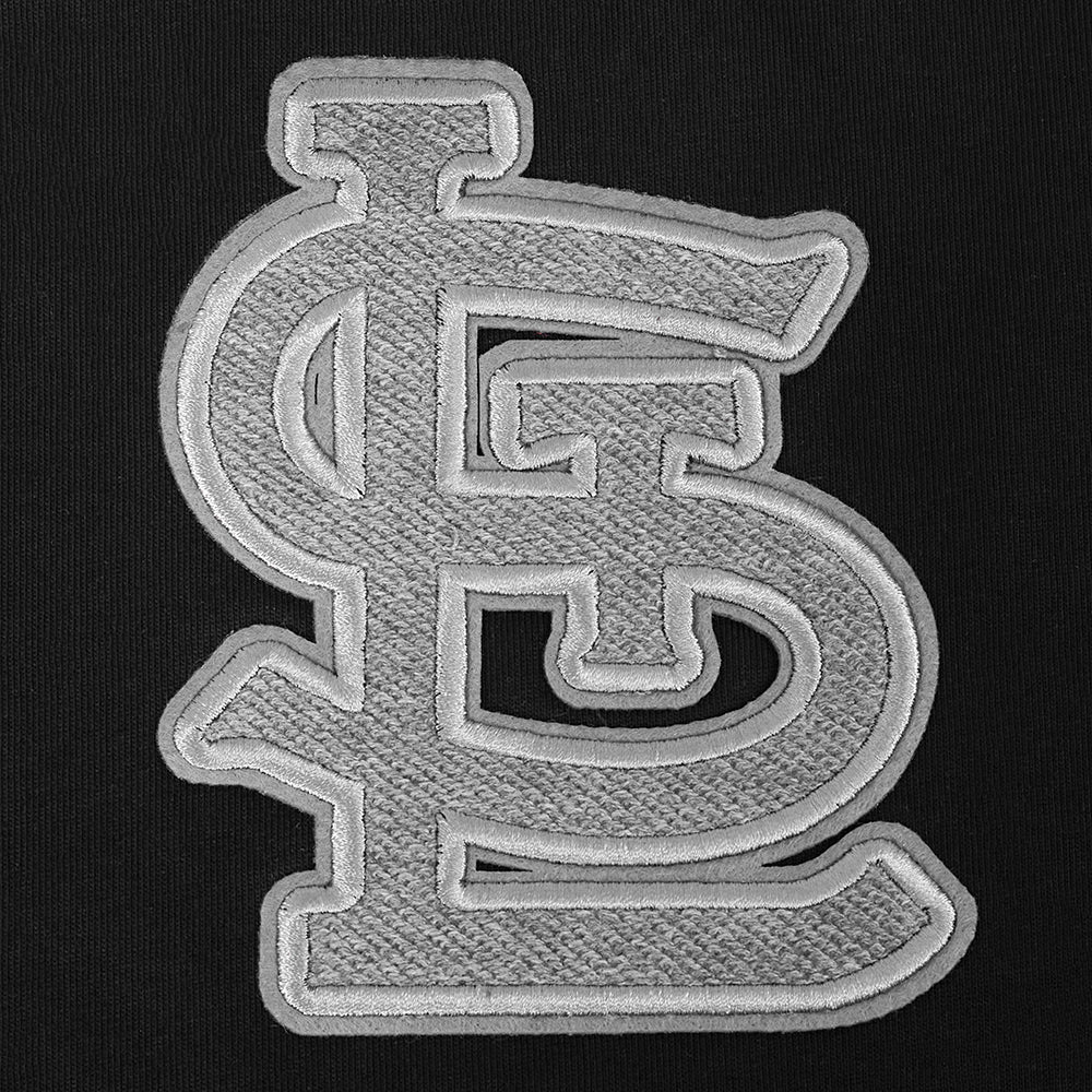MLB ST. LOUIS CARDINALS REVERSE FRENCH TERRY MEN'S COTTON JERSEY DROP SHOULDER TOP (BLACK) - Image 9