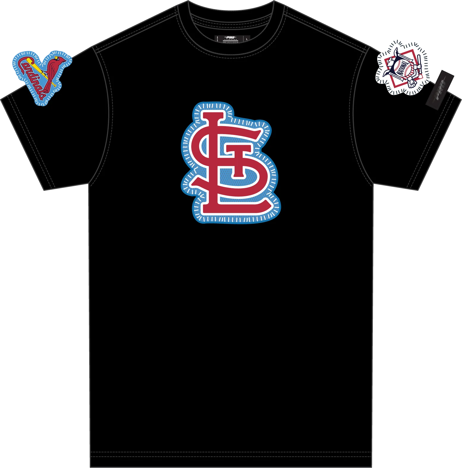 MLB ST. LOUIS CARDINALS DIY PICK STITCH MEN'S SINGLE JERSEY TOP (BLACK) - Image 13