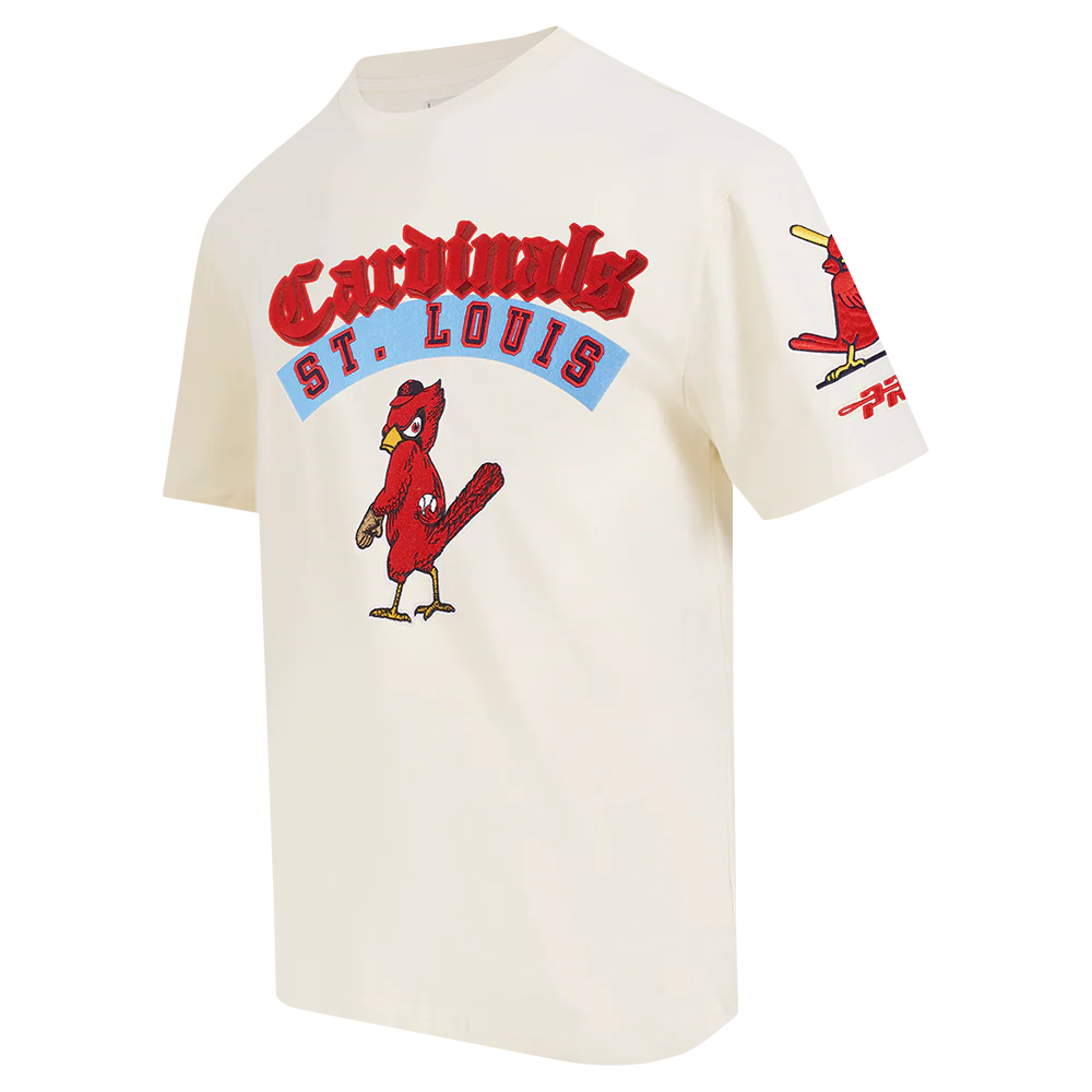 MLB ST. LOUIS CARDINALS BEST OF MEN'S DROP SHOULDER TEE (EGGSHELL) - Image 4