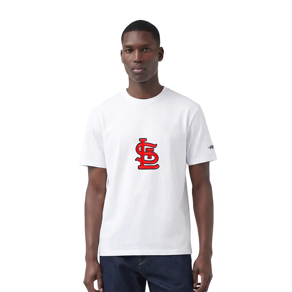 MLB ST. LOUIS CARDINALS LIVING LARGE MEN'S CJ DROP SHOULDER TOP (WHITE)