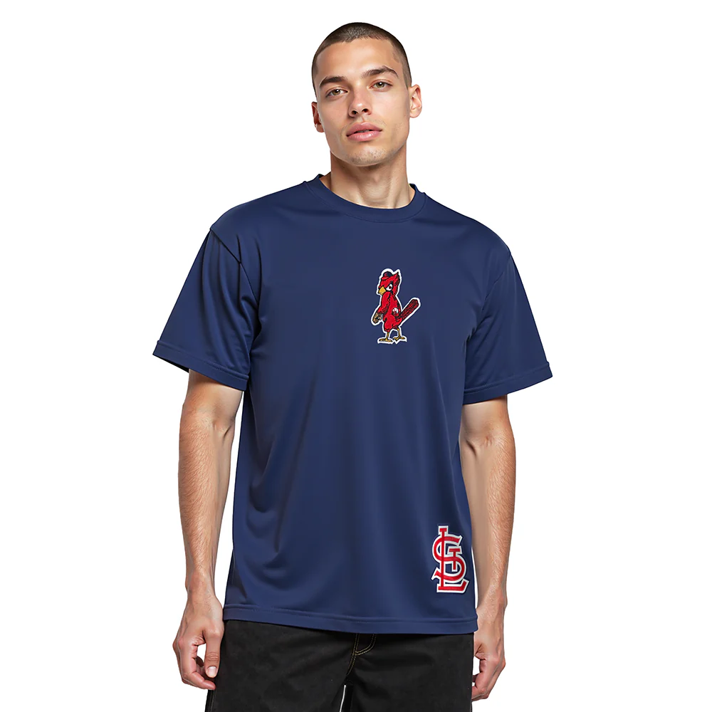 MLB ST. LOUIS CARDINALS WINGSPAN MEN'S CJ DROP SHOULDER TEE (MIDNIGHT NAVY) - Image 2