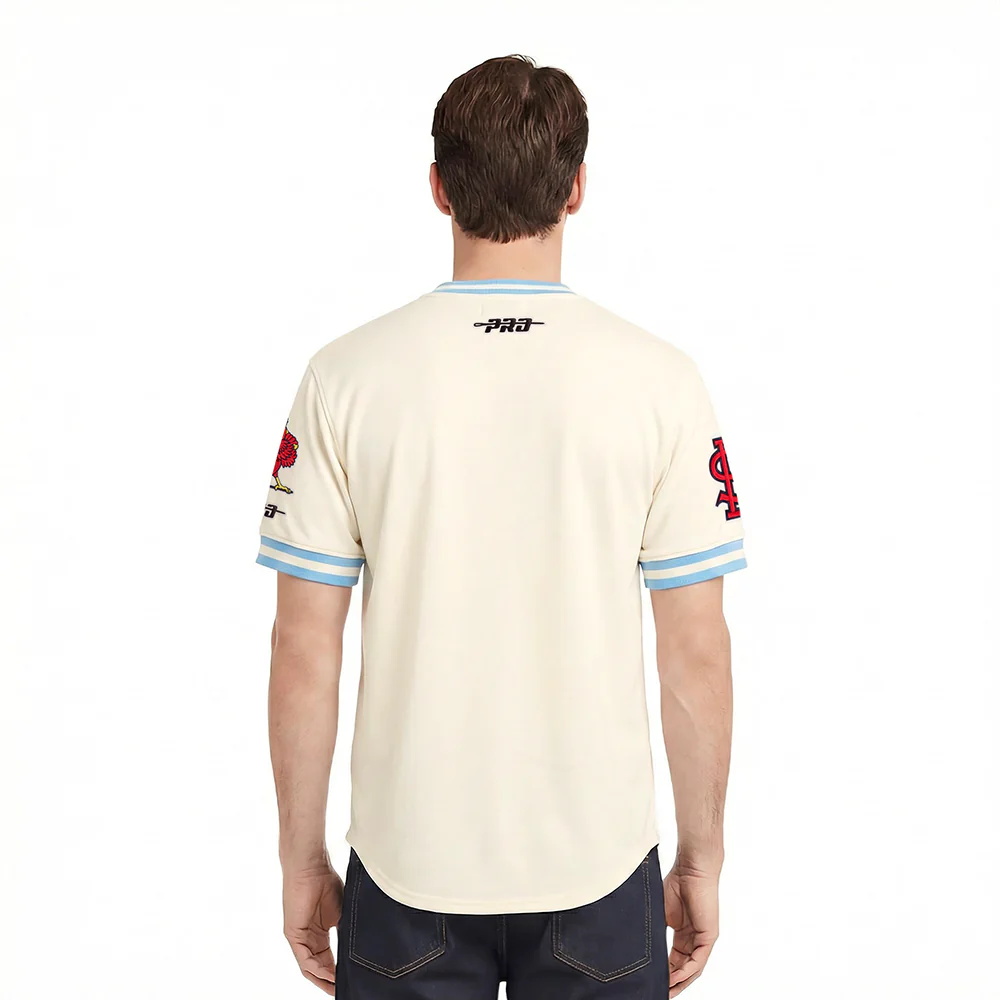 MLB ST. LOUIS CARDINALS RETRO CLASSICS MEN'S DK TOP (EGGSHELL/ UNIVERSITY BLUE) - Image 2