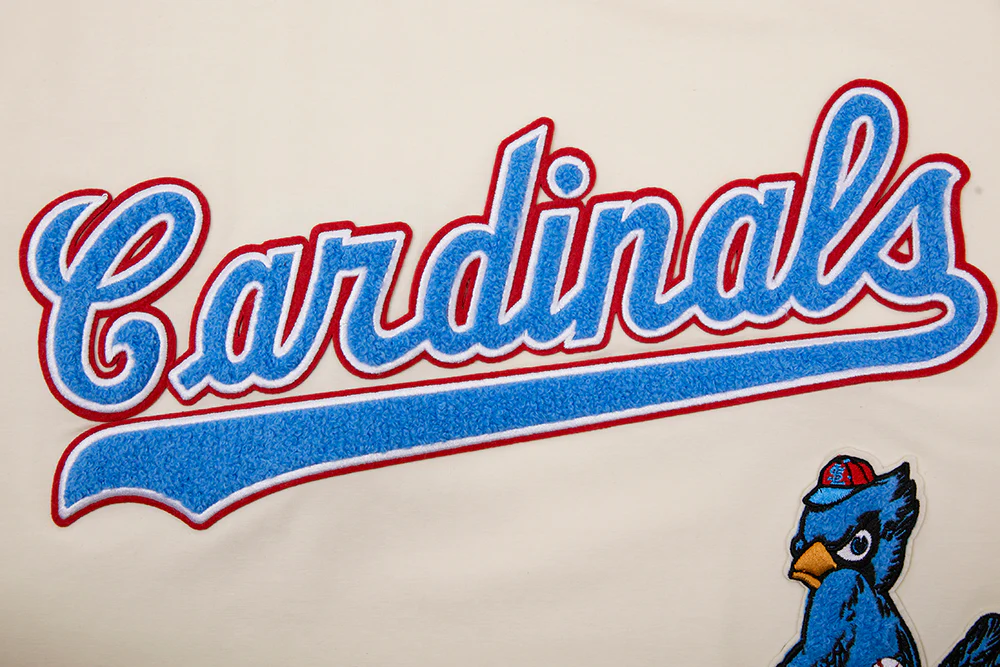 MLB ST. LOUIS CARDINALS RETRO CLASSIC MEN'S STRIPED TOP (EGGSHELL/UNIVERSAL BLUE) - Image 5