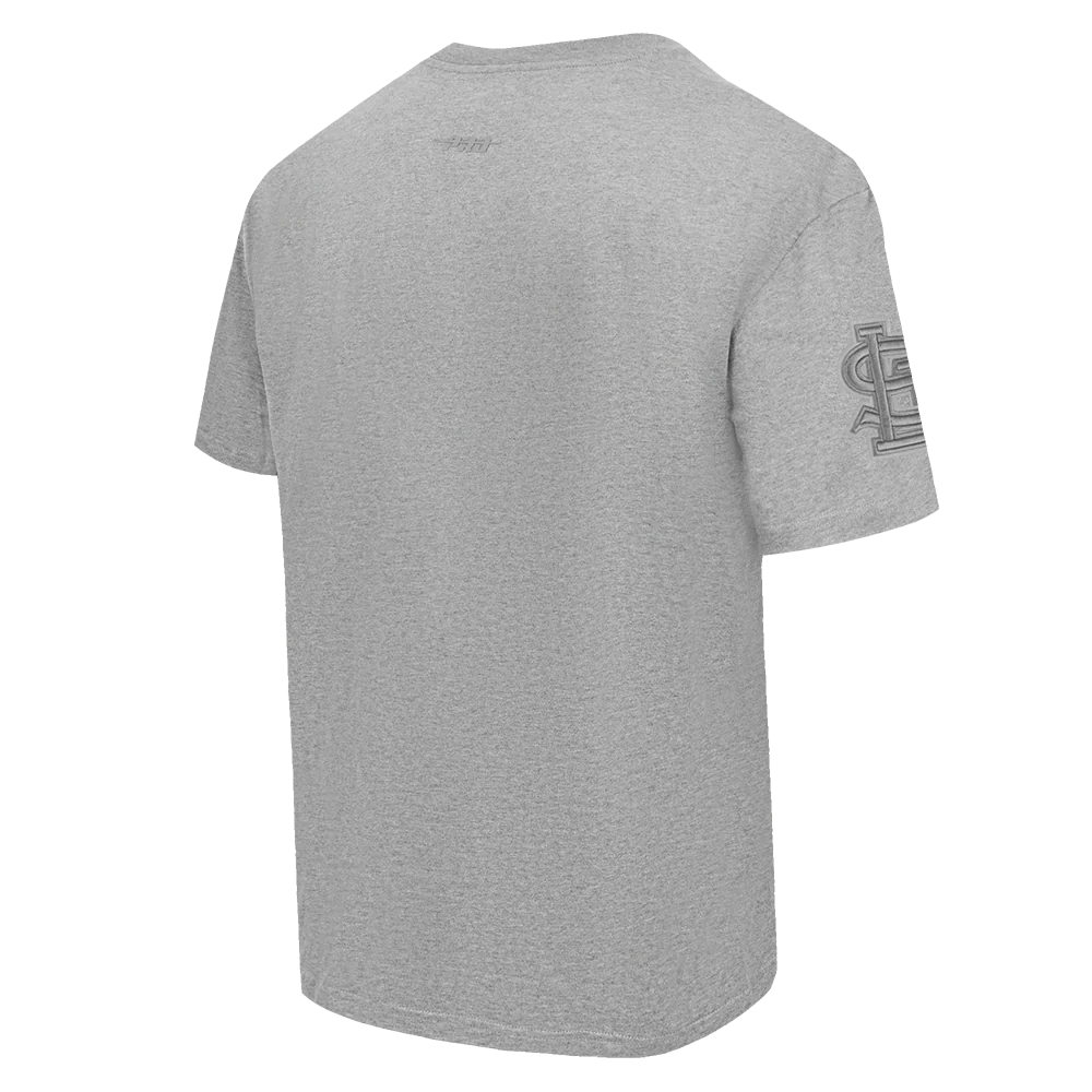 MLB ST. LOUIS CARDINALS RETRO NEUTRAL MEN'S DROP SHOULDER TOP (DARK HEATHER GRAY) - Image 4