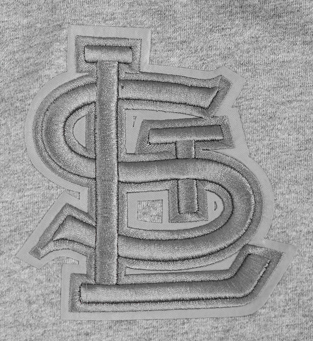 MLB ST. LOUIS CARDINALS RETRO NEUTRAL MEN'S DROP SHOULDER TOP (DARK HEATHER GRAY) - Image 5