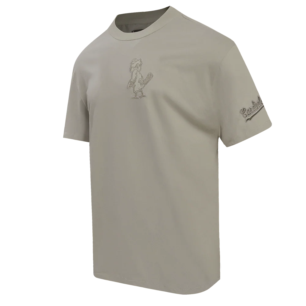 MLB ST. LOUIS CARDINALS RETRO NEUTRAL MEN'S DROP SHOULDER TOP (TAUPE) - Image 2