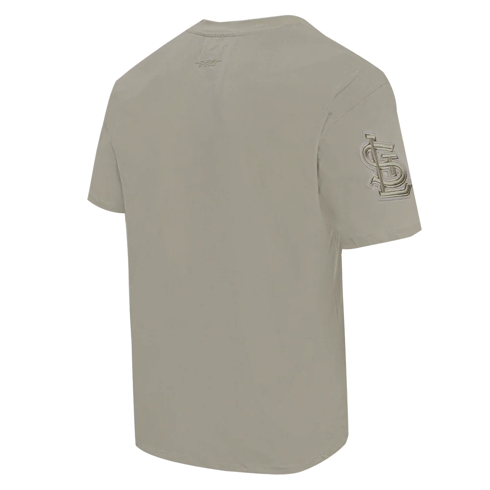MLB ST. LOUIS CARDINALS RETRO NEUTRAL MEN'S DROP SHOULDER TOP (TAUPE) - Image 3