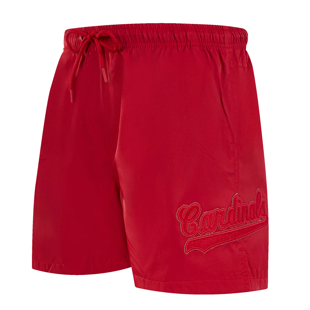 MLB ST. LOUIS CARDINALS TRIPLE TONAL WOVEN SHORT (RED)