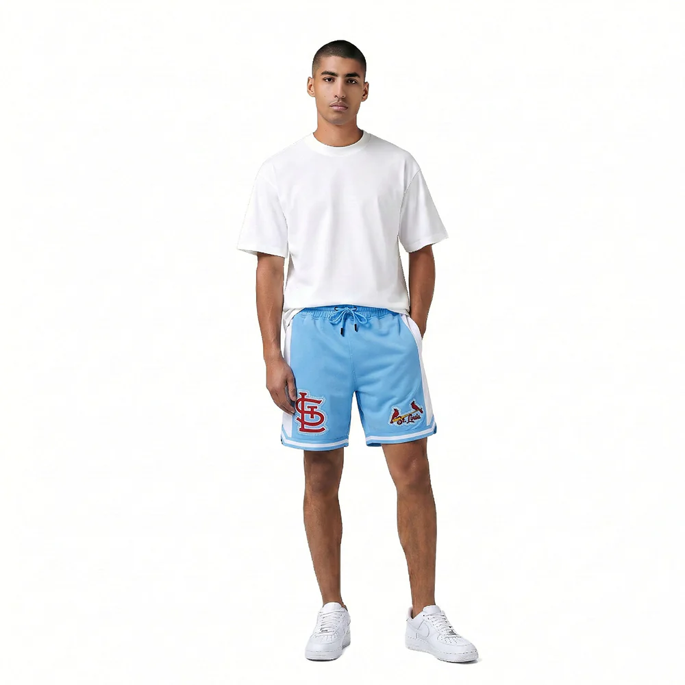 MLB ST. LOUIS CARDINALS DIY PICK STITCH MEN'S DOUBLE KNIT 2.0 SHORT (UNIVERSITY BLUE) - Image 3